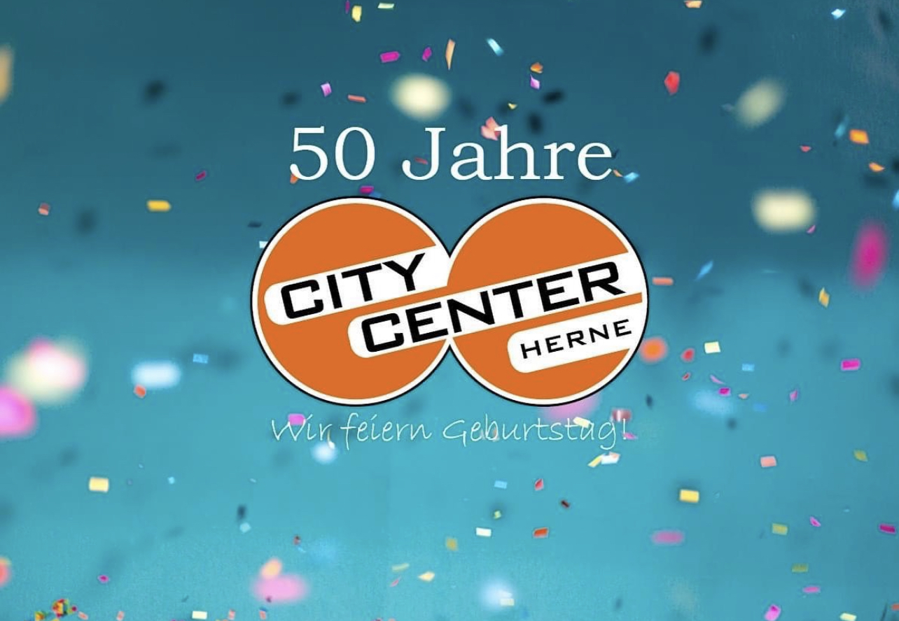 Grafik 50 Jahre City Center in Herne